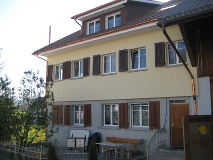 Das aufgestockte Wohnhaus nach dem Umbau